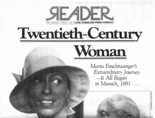 20th Century Woman, Marta Feuchtwanger